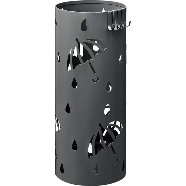 Woltu Schirmständer, Schirmständer Regenschirmständer mit Wasserauffangschale