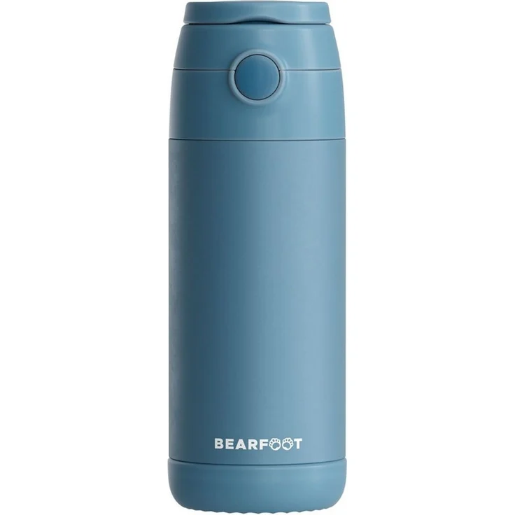 BEARFOOT Trinkflasche Thermo Kinder Trinkflasche Edelstahl - blau, Thermosflasche, auslaufsicher, Edelstahl, Kinderflasche, BPA-frei – Bild 2
