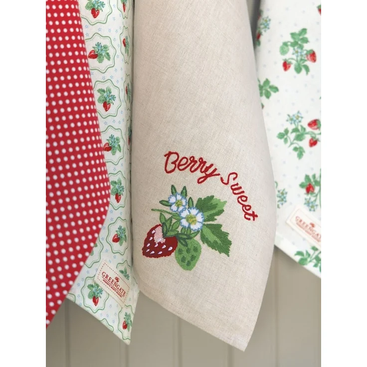 Greengate Geschirrtuch 50x70 cm Berry white 100 % Baumwolle – Bild 2