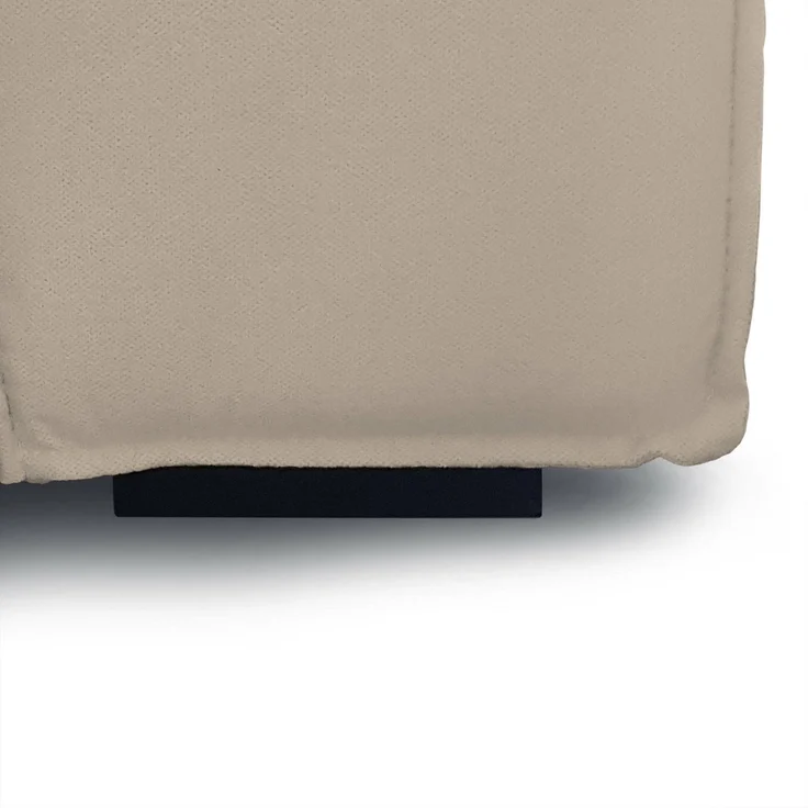 Dmora Sofa mit Halbinsel Assurte, modulares Sofa mit linker Chaiselongue, modernes Stoffsofa, 100 % Made in Italy, 240 x 170 x 70 cm, Taupe – Bild 7