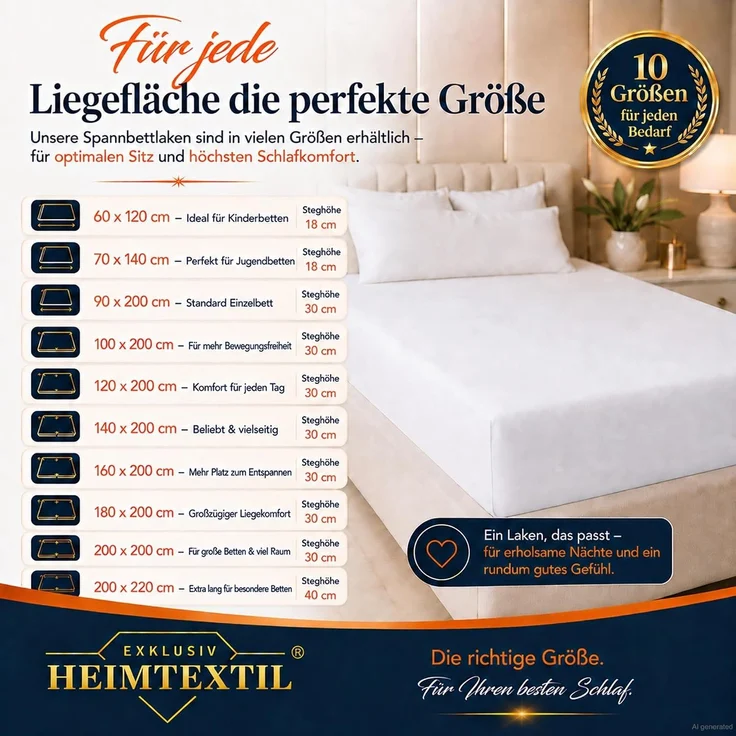 EXKLUSIV HEIMTEXTIL Marke Jersey Spannbettlaken 60x120-70x140 cm Royalblau – Bild 7