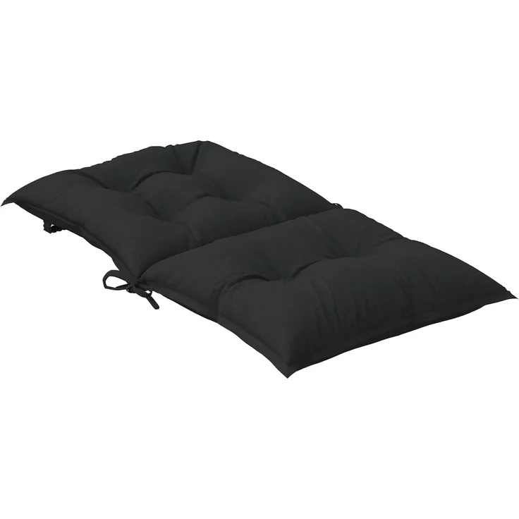 vidaXL Niedriglehner Stuhlkissen Set 2 pcs Melange Schwarz 4002400 – Bild 5