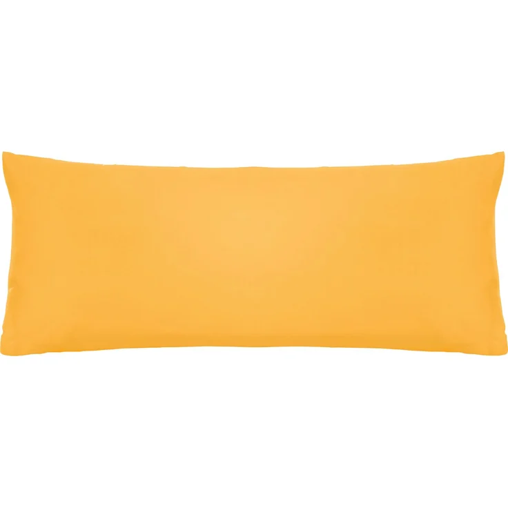 biberna Feinjersey-Kissenbezug, 2-teilig, gold, 40x80 cm – Bild 1