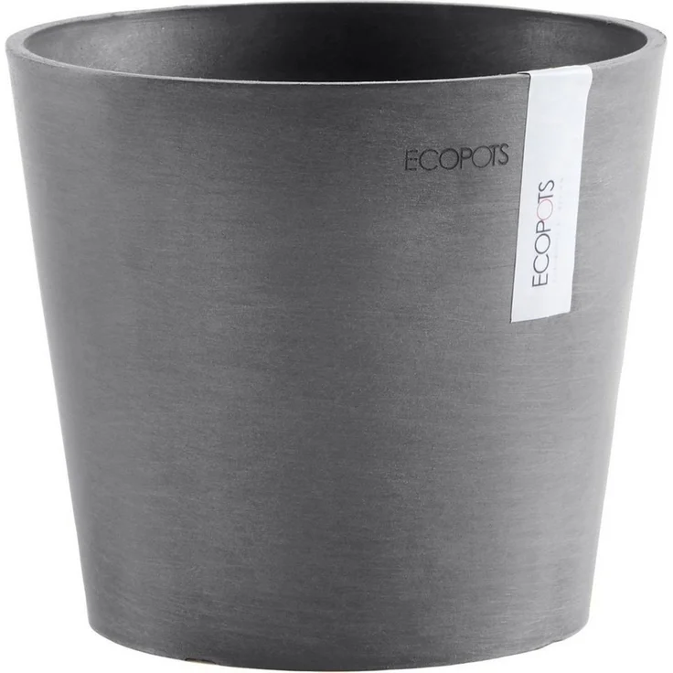 ECOPOTS Blumentopf AMSTERDAM Mini Grey, BxTxH: 17x17x14,9 cm – Bild 1