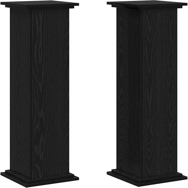 vidaXL Pflanzenständer Schwarz Eichen-Optik 33 x 33 x 100 cm 869238 – Bild 1