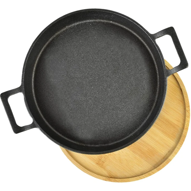 Servierpfanne gusseisen Luxe Mini 20x20x4cm schwarz matt 1 Stk – Bild 2