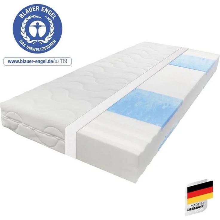 Kaltschaummatratze Blue Vision, Matratze in 90x200 und vielen weiteren Größen erhältlich!, Beco, 18 cm hoch, Blauer Engel-Auszeichnung, atmungsaktiv, ergonomische Körperanpassung – Bild 4