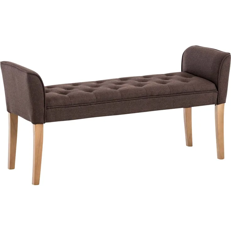 CLP Chaiselongue Cleopatra Gestell aus Kautschukholz,braun antik-hell