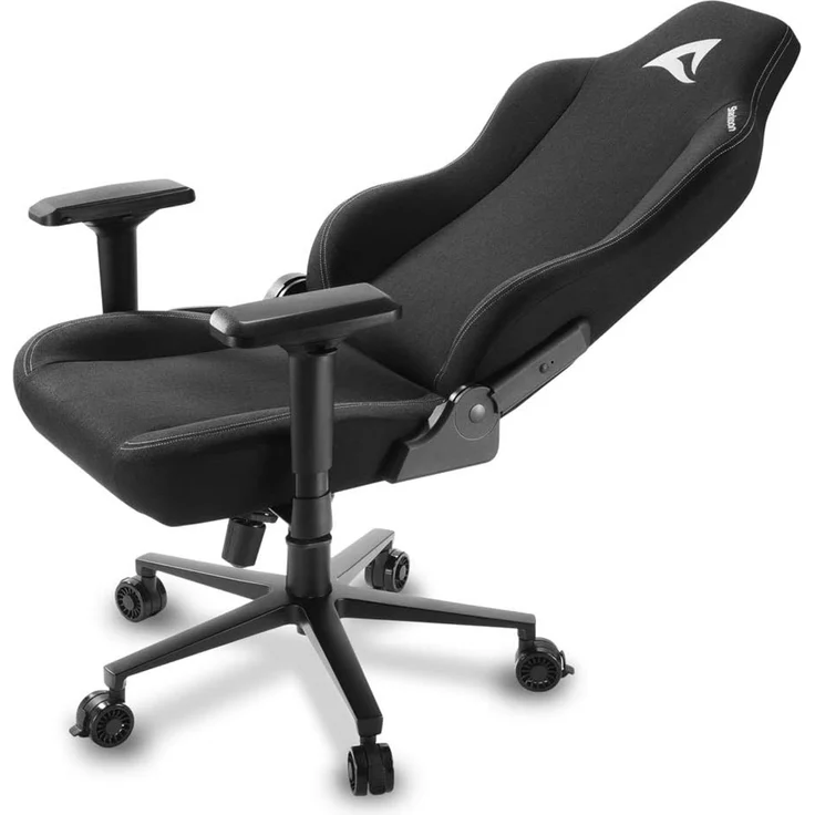 Sharkoon Skiller SGS40 Gaming Stuhl, Schwarz, mit atmungsaktiven Stoff-Überzug, breit – Bild 7