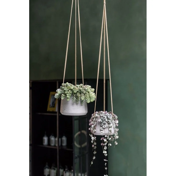 finestgreen Blumenampel Handgefertigte Blumenampel Hanging Patt – Bild 2