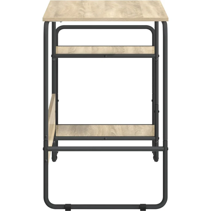 vidaXL Schreibtisch mit Stauraum Sonoma-Eiche 131,5 x 50 x 75,5 cm 8008051 – Bild 4