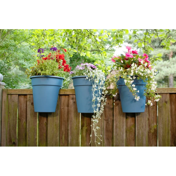 Flowerclip Blumentöpfe, 3er Set, meerblau – Bild 2