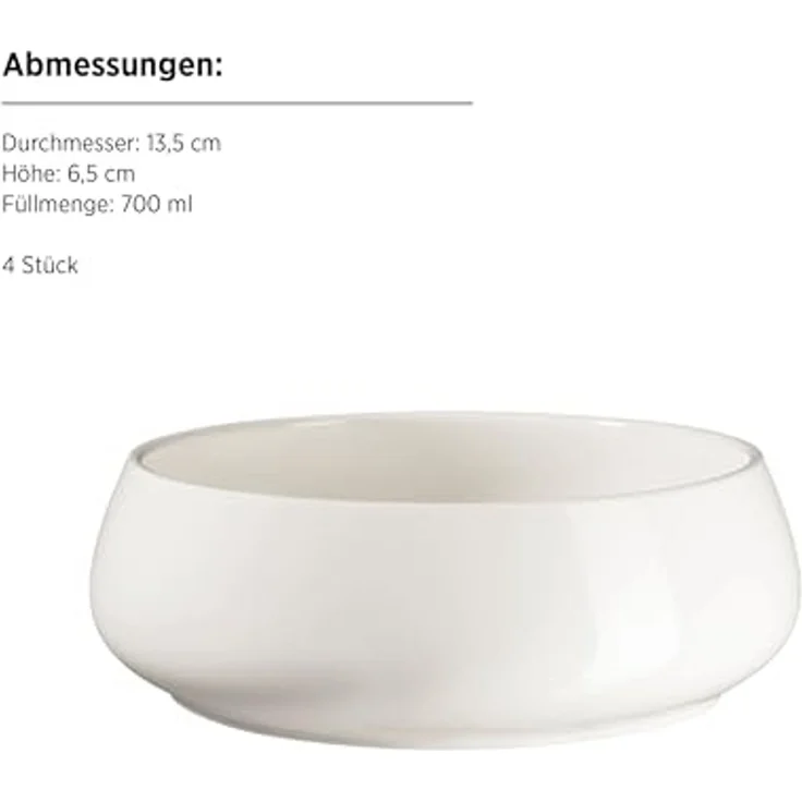 MÄSER Schüssel Taya, Porzellan, (Set, 4-tlg) – Bild 3