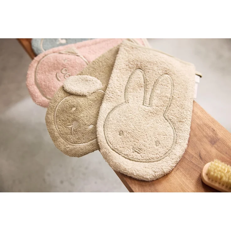 Jollein Miffy Waschlappen - Frottee Beige – Bild 4