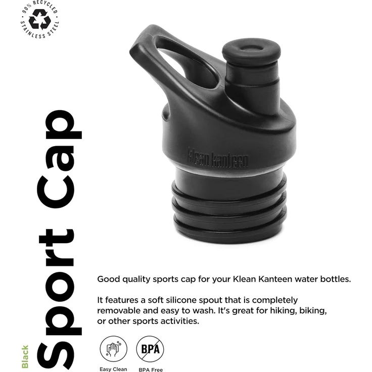 Klean Kanteen Trinkflasche Klean Kanteen®Sport Cap für Classic Flaschen-BK schwarz – Bild 2