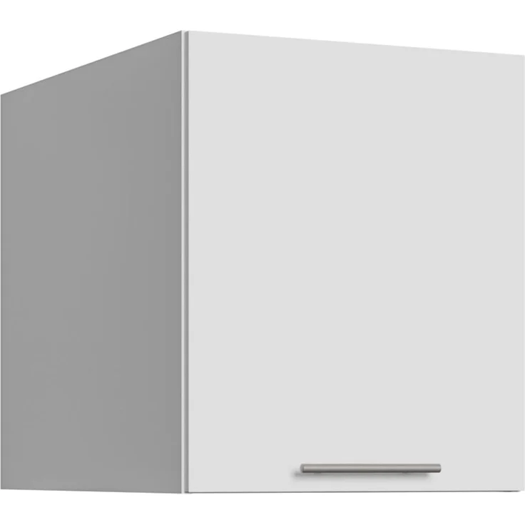 Forte WASHCAB 60 70, moderner Aufsatzschrank, 1-türig, Schrank zur Aufbewahrung von Putz- und Waschutensilien, Holzwerkstoff, Weiß, 49,8 cm breit x 58,5 cm hoch x 67,4 cm tief