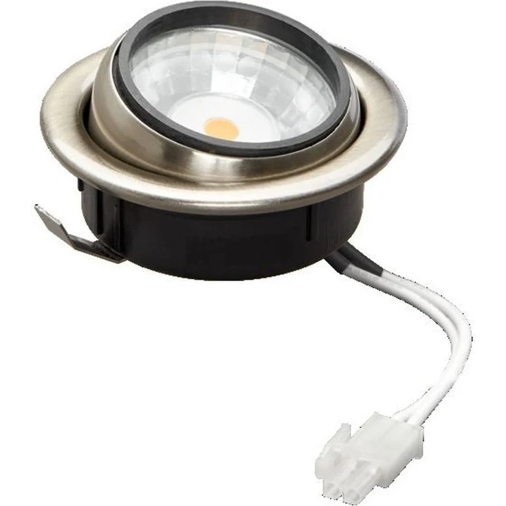 LED Möbeleinbauleuchte N 5022 COB LED 3,3W 830 Nickel-gebürstet, schwenkbar - 58mm / 23mm - NICKEL-GEBÜRSTET - 3,3W - NICKEL-GEBÜRSTET - 58mm / 23mm - Nobile AG