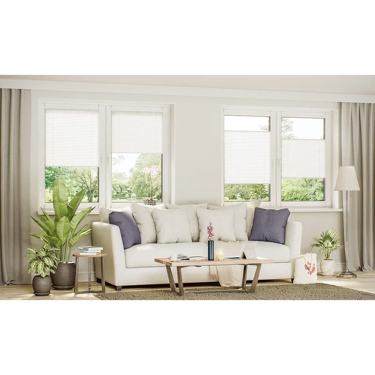 Sonello Plissee Klemmfix ohne Bohren 85x100 cm Schwarz Faltrollo Plisseerollo Jalousie für Tür & Fenster Blickdicht Sichtschutz Sonnenschutz Fertifplissee Rollo – Bild 6