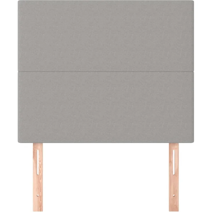 vidaXL Kopfteile 2 Stk. Hellgrau 100x5x78/88 cm Stoff 3116042 – Bild 3