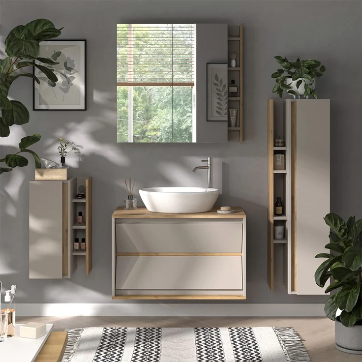 Badmöbel-Set Edelin Cashmere 4-teilig Vicco – Bild 3