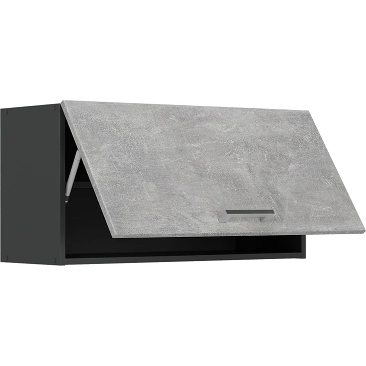 Hängeschrank R-Line Beton/Anthrazit 80 cm Flach Vicco – Bild 3