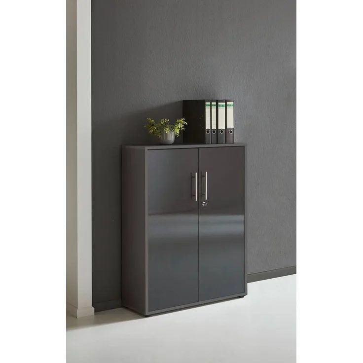 BMG Möbel Aktenschrank Office Edition (ideal für Aktenordner) 3 OH, abschließbar, Hochglanz lackiert oder matt