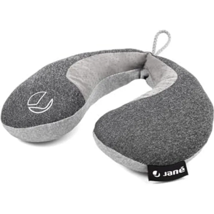 Jané Nackenkissen Baby Auto, Kopfstütze Kind, Reise und Schlafkomfort, Größe XL ab 18 Monate, Grau