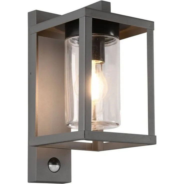 lightling Außen-Wandleuchte Luna, ohne Leuchtmittel, moderne Außenlampe mit Dämmerungssensor oder Bewegungsmelder