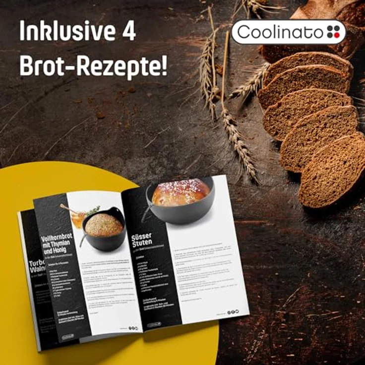 Coolinato Brotbackform Backform aus Silikon, (Set 2-tlg), Hitzebeständige 3-in-1 Universalschüssel, 2er Set – Bild 8