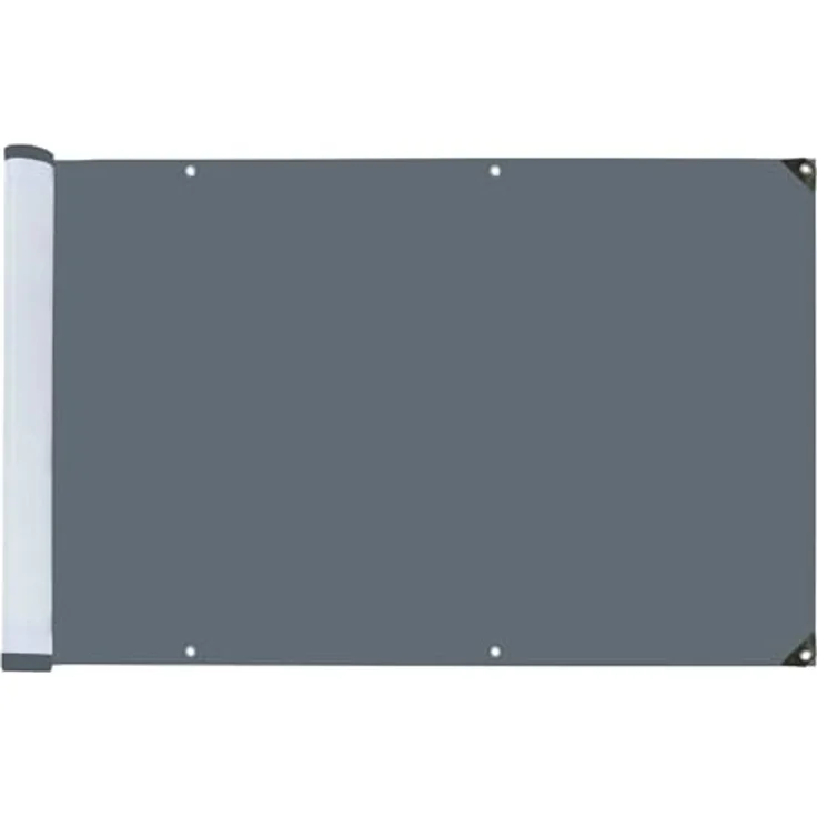 Maximex Balkon-Sichtschutz ANTHRAZIT Uni, Glasfaserverstärkte Balkonsichtschutzfolie, UV- und witterungsbeständig, Zuschneidbar, 5 m x 85 cm – Bild 1