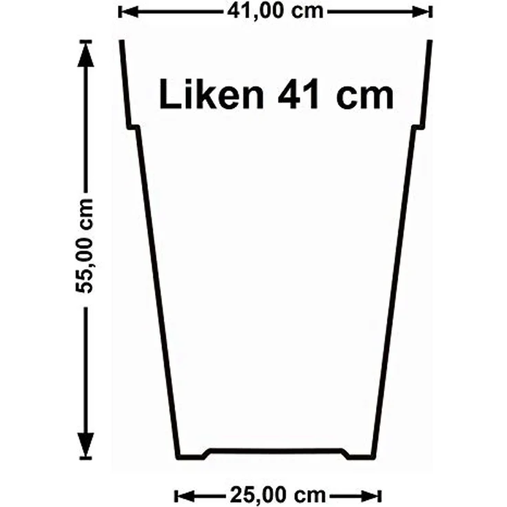 Pflanzkübel LIKEN Ø 41 cm anthrazit – Bild 2