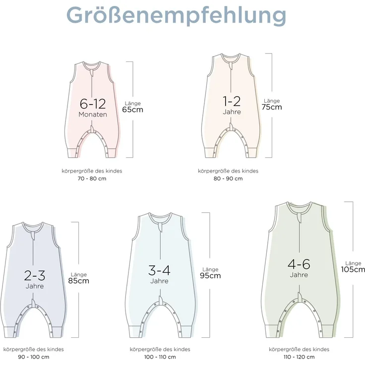 Duomiaomiao Baby Schlafsack, 1x Winterschlafsack, 2.5tog-beige Panda, 65cm / Babygröße 70-80cm, 100% Baumwolle – Bild 4