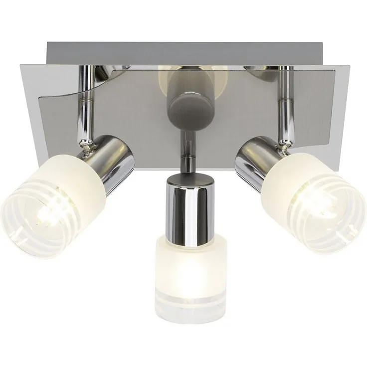 Brilliant Leuchten No. G32434-77 LED Spotrondell Lea E14 3-flammig eisen chrom weiß