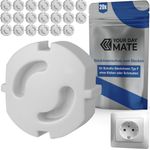 Steckdosen Kindersicherung ohne Kleben, 20 Pack, für deutsche Steckdosen, Steckdosenschutz stecken, Steckdose Kindersicherung, Babysicherung Steckdose