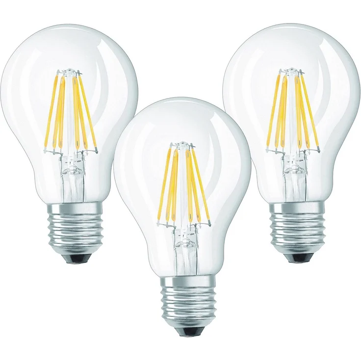 TRANGO LED-Leuchtmittel, 3er Pack E27001-3 LED Filament Birne 8 Watt 850 Lumen - 3000K warmweiß - Ersatz für 60W Glühlampe - Glühbirne - Birne in Tropfen Form mit E27 Fassung Abstrahlwinkel 360°, 3 St. – Bild 5
