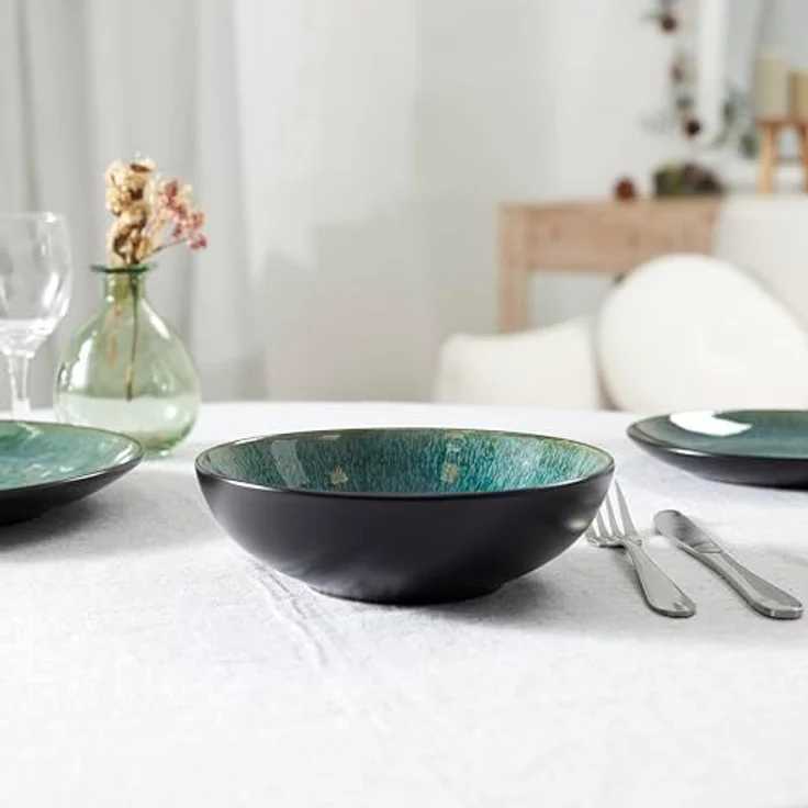 HOME DECO FACTORY Laterne Metall für Draußen 40 cm Schwarz – Bild 5