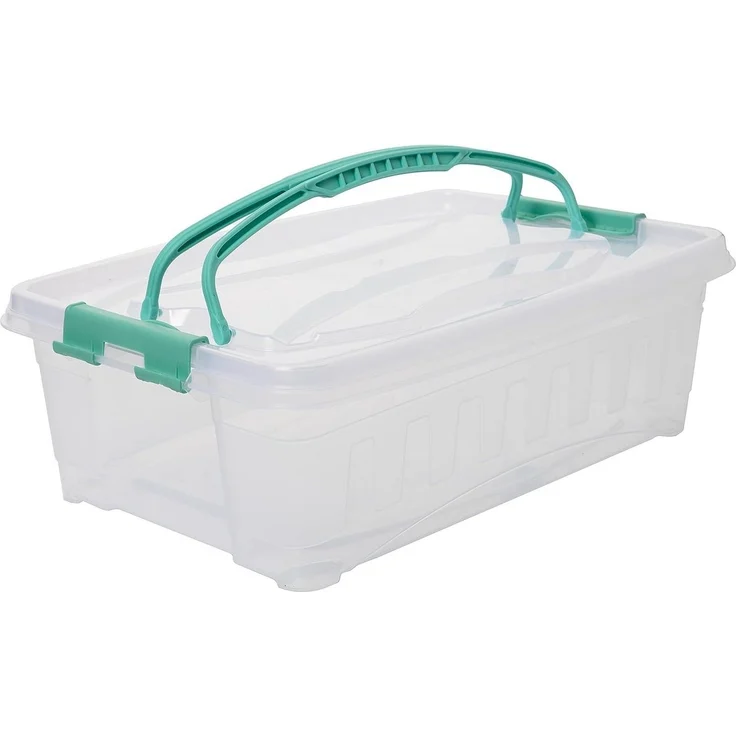 Centi Kuchentransportbox Transportbox Rechteckig, Cupcake Transportbox, Muffin Transportbox, Kunststoff, (Set, 2-tlg, 38L x 27B x 13,5H cm ca. 9L), mit Hebeeinsatz und Tragegriffen, Blechkuchen transportbox – Bild 3