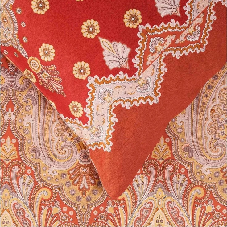 Bassetti BETTGARNITUR ISOLABELLA ROT 100% reiner Baumwollsatin Lizens/Zertifikat:OEKO-TEX 155X220 Paisleymuster *9329921 HW 2024 Neuheiten – Bild 4