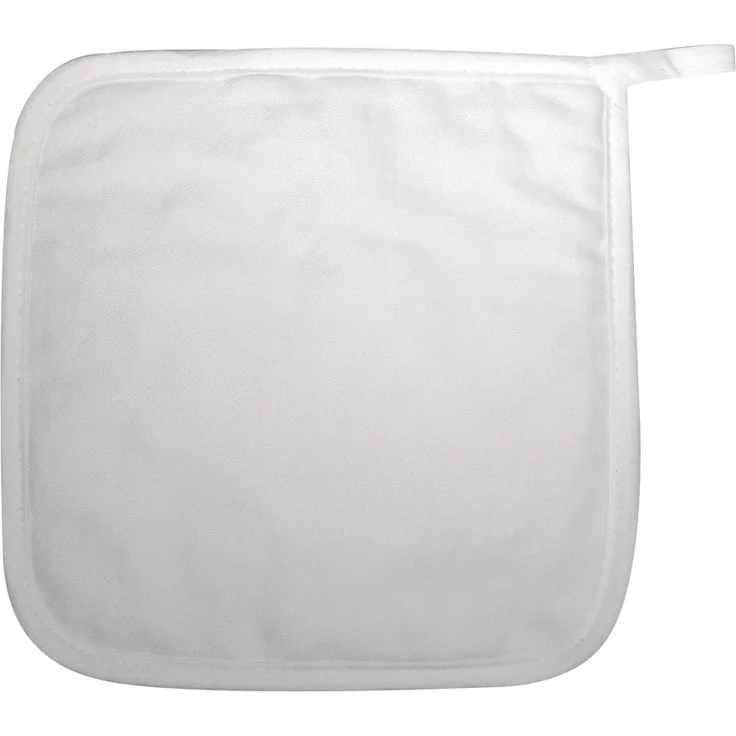 Topflappen, quadratisch, weiß, 19x19 cm, SB-Btl 2Stück – Bild 1