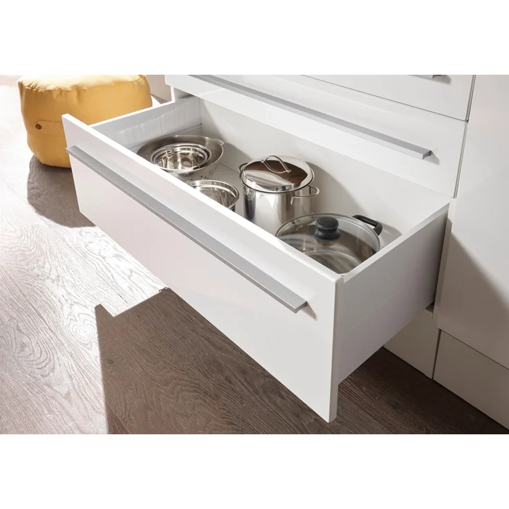 Küchen-Set >Jamesy< in Weiß matt - 260x200x60cm (BxHxT) – Bild 5