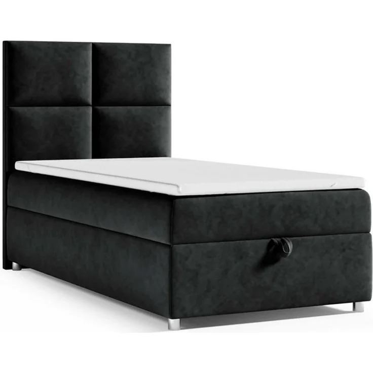 Best for Home Boxspringbett K2 SINGLE mit Bettkasten, Bonellmatratze & Komfort-Topper H3 (Einzelbett, Hotelbett, Polsterbett gepolstertes Kopfteil, Jugendbett, Kinderbett versch. Größen, 70x200 80x200 90x200 100x200 cm), verschiedene Liefermöglichkeite... – Bild 4