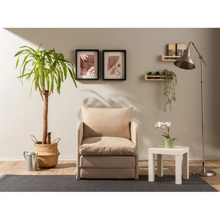 Hanah Home 'Saga Single - Beige' 1-Sitzer-Schlafsofa, Beige, 68 x 70 x 66 cm – Bild 4