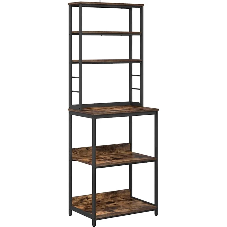 vidaXL Küchenregal Geräucherte Eiche 60 x 40 x 168 cm Holzwerkstoff 883882 – Bild 1