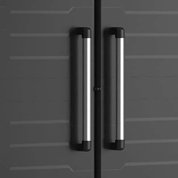 Keter Lagerschrank Detroit Hoch Schwarz 440917 – Bild 8