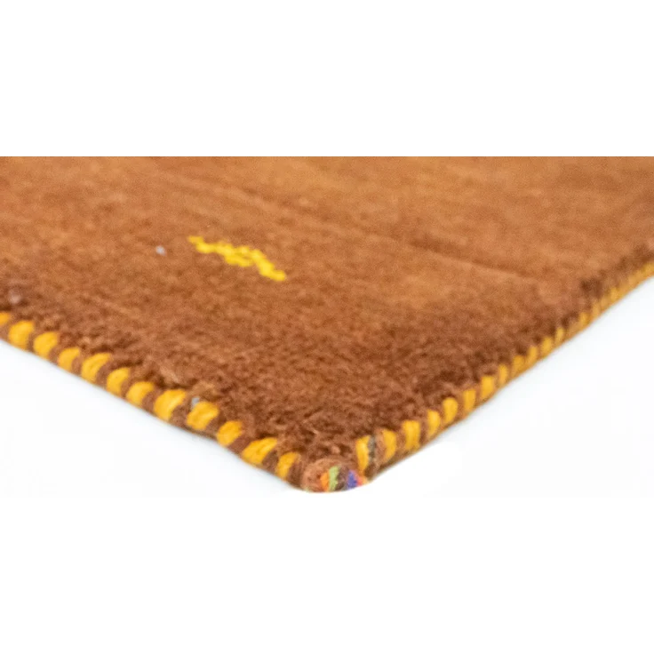 Gabbeh Teppich - Indus »Agra« 75 x 45 cm - braun – Bild 3