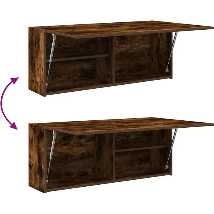 vidaXL Bad-Wandschrank Räuchereiche 100x25x40 cm Holzwerkstoff 860107 – Bild 8