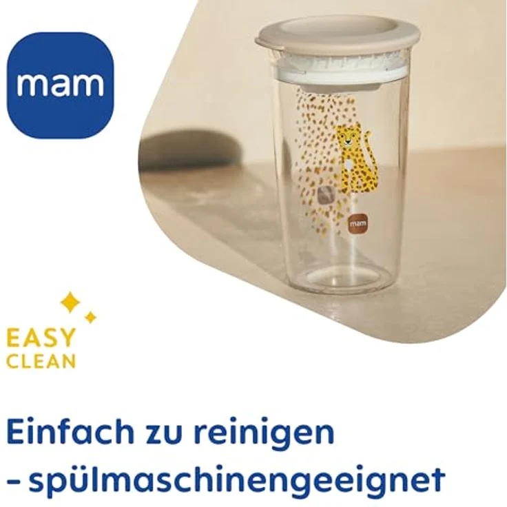 MAM Easy to Drink Cup 360° Trinklernbecher 290 ml, ab 8 Monaten, Zebra – Bild 8