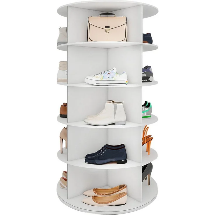 Youyijia Schuhschrank 5 Etage Drehbares Schuhschrank, Schuhregal 20 Paar Aufbewahrung – Bild 1
