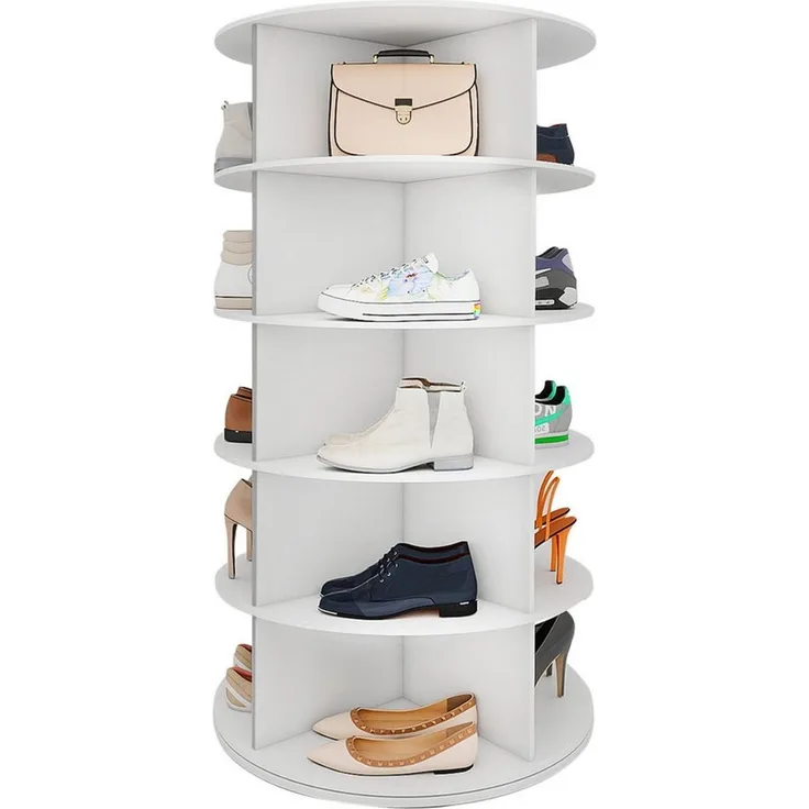 Youyijia Schuhschrank 5 Etage Drehbares Schuhschrank, Schuhregal 20 Paar Aufbewahrung