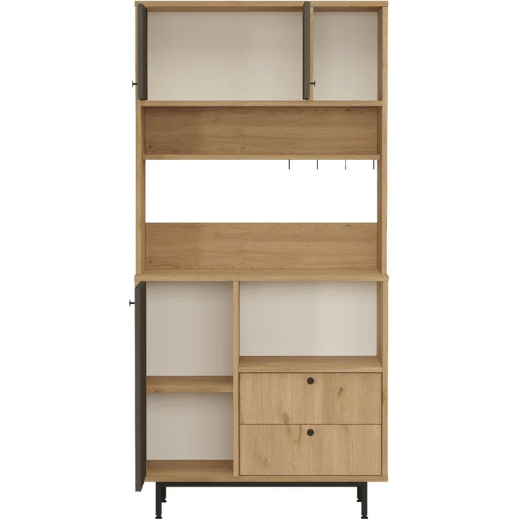 Skye Decor 'LAT4-SA' Mehrzweckschrank, Eiche / Anthrazit, 88 x 180 x 35,5 cm – Bild 5